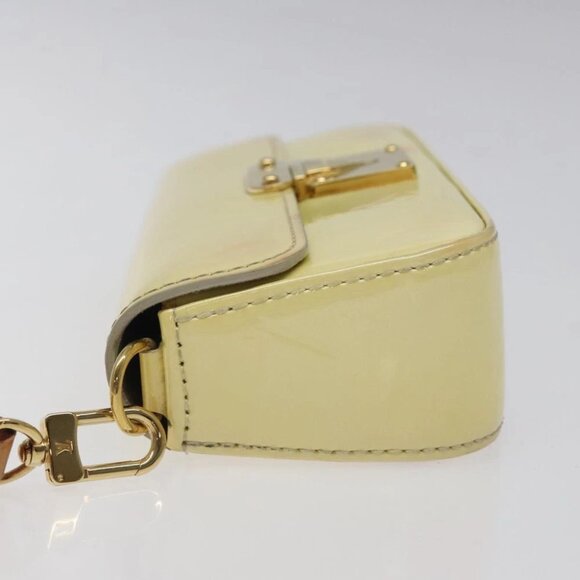 LOUIS VUITTON Vernis Pochette lagoon Glasses Case Perle M91801 LV Auth 118256 - Picture 5 of 16